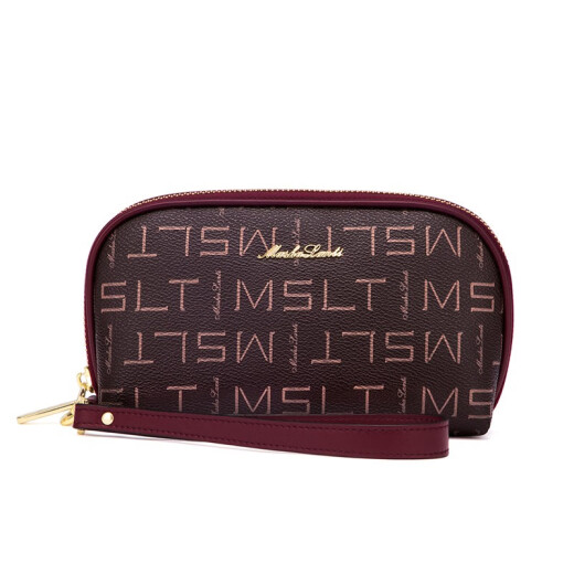 Mashalanti Sac Fermoire de cartes de qualité Femme 2025 Sac de carte Luxury Luxury Women's Coin Wallet Mother's Fay Cadeaux pour maman Wine Red New Fashion Style