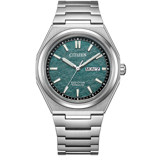 Citizen (CITIZEN) watch men's Japanese and Korean watch light kinetic energy day display dial retro Shubot titanium Christmas gift AW0130-85X