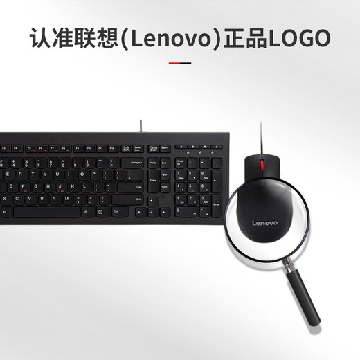 Lenovo (Lenovo) Teclado inalámbrico y ajuste de mouse Conjunto de teclado con cable y mouse Teclado del mouse del mouse Conjunto de teclado de la computadora portátil de chocolate Teclado [Oficina + Wired] Conjunto de teclado y mouse M120Pro
