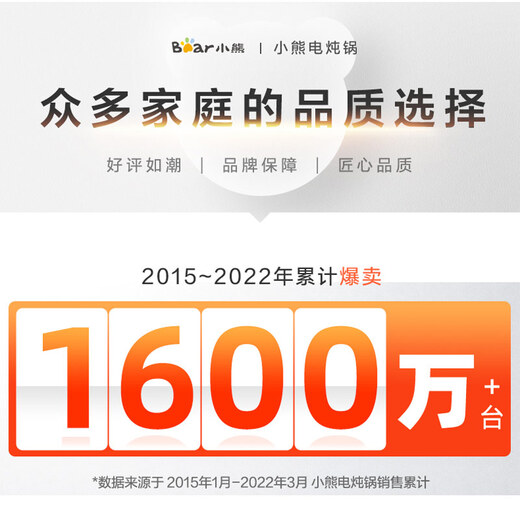 Bear Electric Stew Pot, Electric Stew Cup, Soup Pot, Purple Clay Pot, Household Stew Pot, Waterproof Stew Pot for Porridge, Electric Casserole for Bird's Nest Porridge, Steam Up and Stew Down, 4.5L, One Cup with Five Bites B45Z1