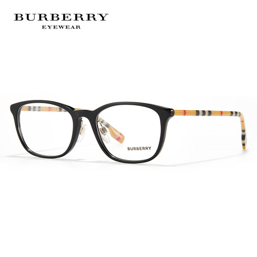 BURBERRY眼镜 博柏利眼镜框男女款复古经典格纹近视眼镜架可配度数镜片 0BE2371D-3889透明色框 【赠防蓝光镜片】