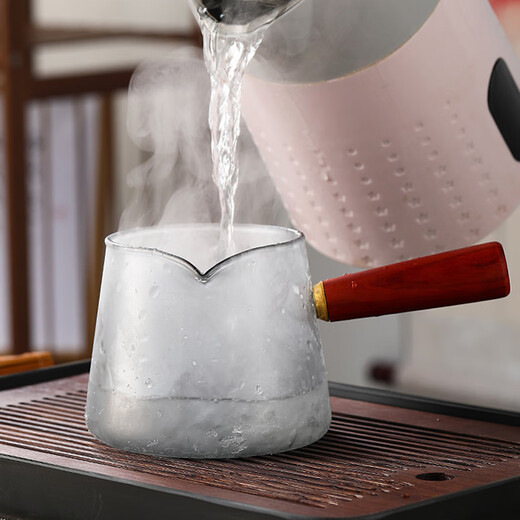 Jinpan side-handled glass teapot tea water separation teapot tea making device electric ceramic stove thickened heat-resistant glass tea maker tea making side-handled teapot 500ml
