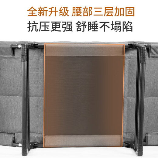 艾臣午休折叠床办公室单人躺椅神器简易便携医院陪护床行军午睡床 宽【55】8脚款