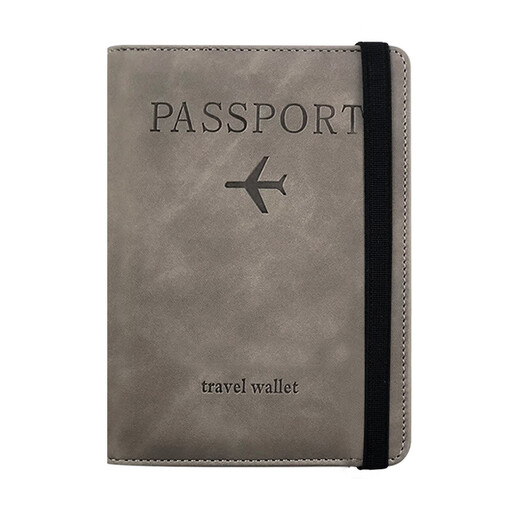 Xu Qixing Travel Passport Clip Safety Anti-theft Brush Portable Multi-function Storage Air Ticket Clip Travel Equipment [Multi-function Anti-theft Anti-demagnetization] Sky Blue