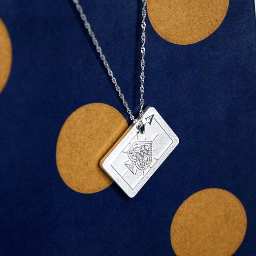 Pure Bamboo Silver 999 Silver Bar Pure Silver Playing Cards Valentine's Day Gift Business Collection Free Engraving 10g/piece J of Hearts