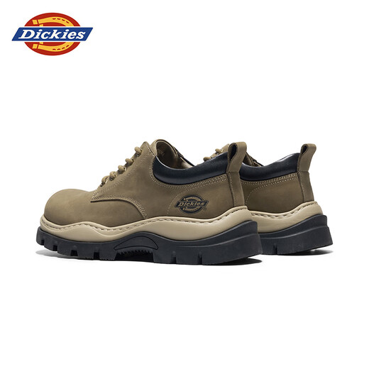 Dickies马丁靴男靴春季新款工装靴潮流低帮短靴子男士厚底户外休闲鞋 深卡其色 43 【偏大一码，适合运动鞋44】