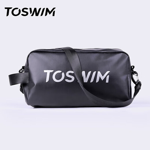 Toswim Tuosheng Schwimmpaket nasses und trockener Trennung Männer und Frauen wasserdichtes Speicherpaket Side Cross Rucksack Fitness Sportpaket Schwarzer Jäger