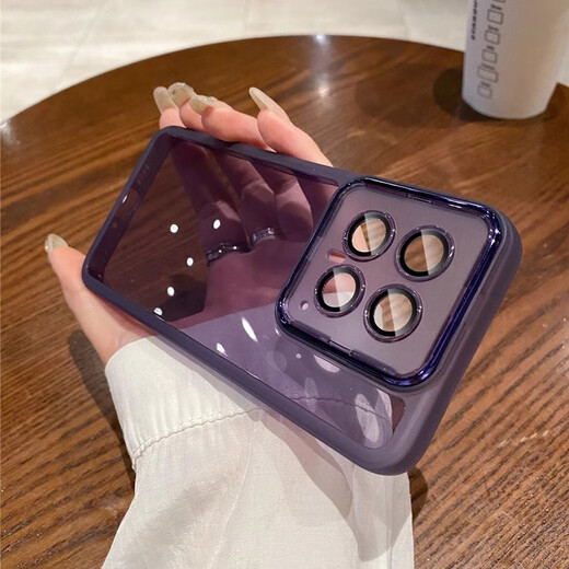 Jingyuan [avec son propre film d'objectif] Convient pour le boîtier de protection de Xiaomi 14 Mobile 14pro / 14ultra Case de protection xiaomi 13 / 13pro entièrement inclusive 13ultra Soft Transparent Soft with Own Lens Film [with Whiteness] Soft Shell Xiaomi 14