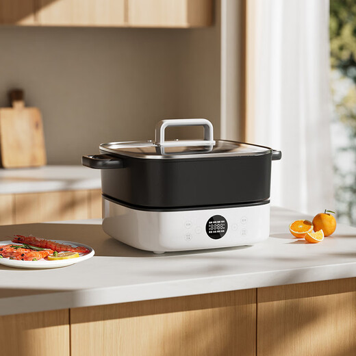 Mijia Xiaomi electric hot pot household electric cooking pot electric stew pot electric pot all-in-one multi-function pot special pot for stewing, stewing and frying split pot body large capacity 6 liters
