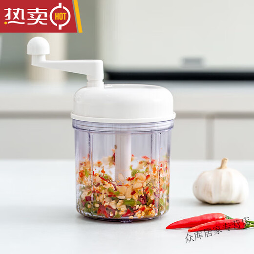 Industrial vegetable mincer, manual mincer, stuffing cutter, multifunctional household kitchen vegetable mincer, large size 1700ml