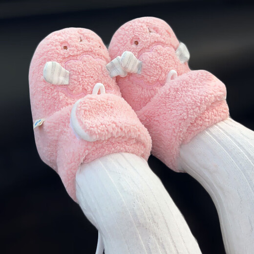 Miduer baby high-top shoes winter thickening and warm cartoon cute plus velvet newborn cotton shoes for boys and girls 6-12 months old Khaki (Jianjian bear cotton shoes) 12 inner length 12cmM (recommended 9-18 months)