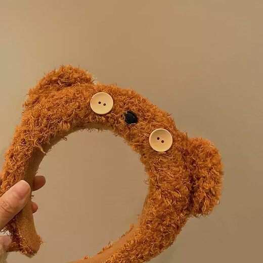 Oein Universal Studios Headband Little Bear Tim Bear Next Day Delivery Female Cute Face Wash Headband Headband Bear Bag Cartoon Universal Tim Bear Headband with Nose