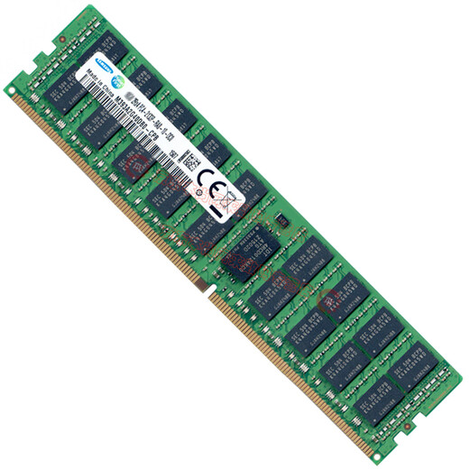 Samsung (SAMSUNG) original DDR4 PC4 fourth generation server workstation with register REG RDIMM RECC server memory bar, suitable for Lenovo Asus, Dell and other servers RECC DDR4 2133 2R 4 32GB 1 single bar