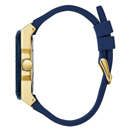 
Gales GUESS high-end men's watch 45mm carbon fiber sports watch imported original junior and senior high school students' watch gift U1049G9 Blue/Gold Tone 45 45mm 45