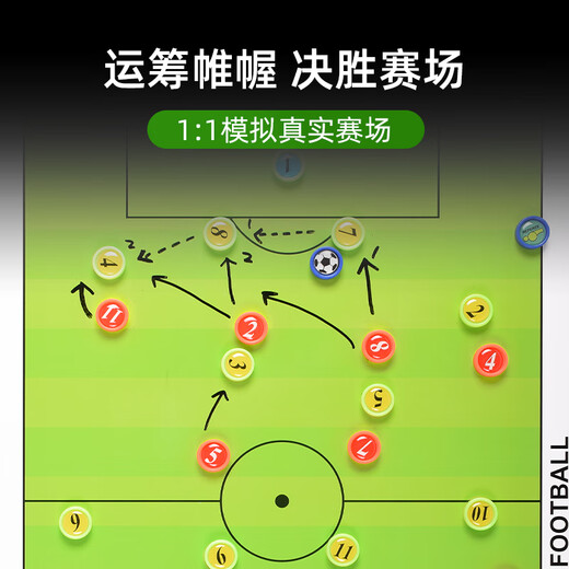 RAFT Core Portable Football Tactical Board Magnetic Teaching Board Competition Training Training Penable Bracket Coach Command Board Football Football 20 pouces LCD Tactical Board -826