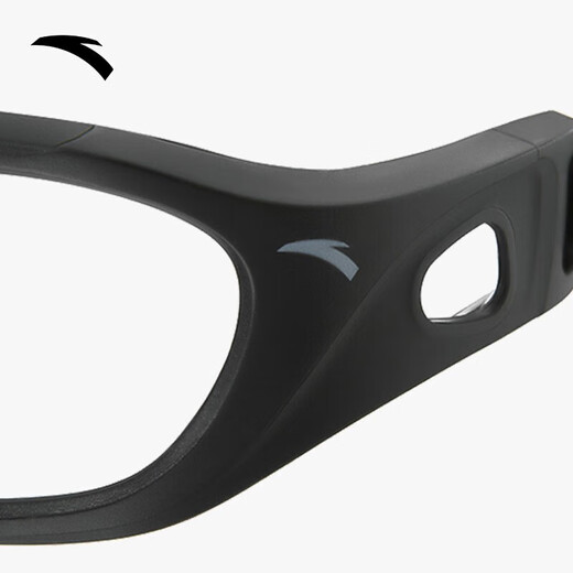 ANTA (ANTA) Men's and Women's Myopia Swimming Goggles Frame Highly Elastic Anti-Slip Silicone Black Swimming Goggles Ring Basic Black-1 One Size