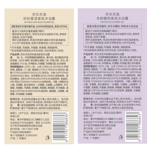 JD.com Boîte cadeau de gel de douche de parfum et de parfum