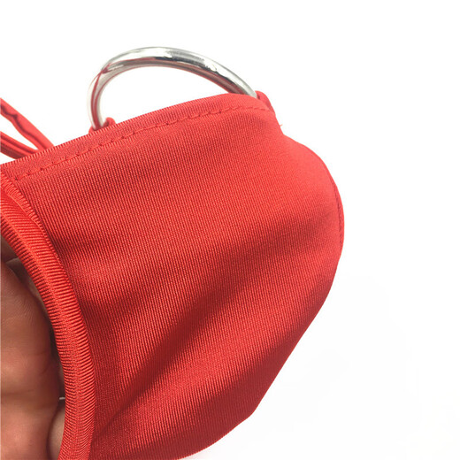 Sexy men's colored panties European and American invisible thong ring seamless men's underwear with hoop red one size