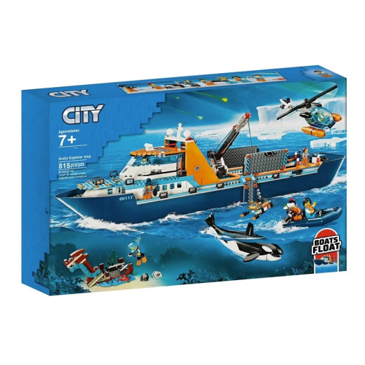 Compatible Building Blocks Series City Giant Giant Giant Lego Adventure Ocean Gran Barco Conjunto Bloque de construcción Regalos de juguete Equipo de rescate de incendios 11304 1000 partículas Shunfeng