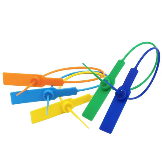 Mrs. Zhuang [28cm blue/100 pieces] Plastic seal truck tie disposable lead seal logistics seal anti-theft and anti-disassembly buckle ZTT-9275B