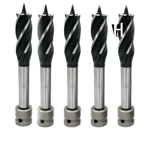 BAI MU GE electric wrench 18-turn carpentry 20 twist template drill high-speed steel 22 special electric wrench extension four-slot four-edged self-tapping drill 20mm sharp type