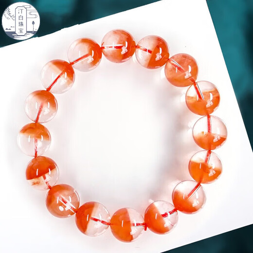 Ting Baiyu asks the red rabbit hair treasure pot crystal bracelet for women natural red hair crystal bracelet for one thing one certificate red crystal 13mm/1477