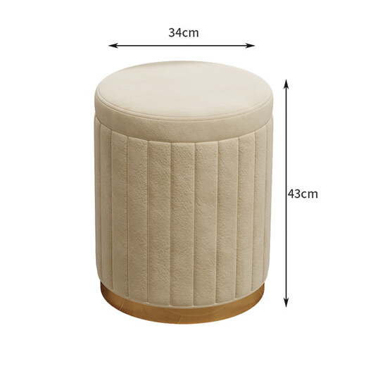 Anya makeup stool light luxury round stool chair internet celebrity storage sofa stool dressing table stool makeup chair small storage model