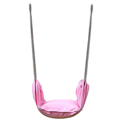 
Shantoulin Village swing children's swing outdoor hammock indoor single bar baby outdoor courtyard portable soft board cradle chair pink thin style - send strap + safety buckle