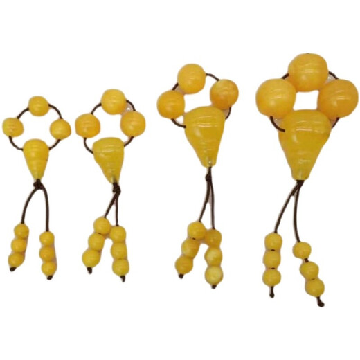 Dingfei Beeswax Amber Loose Beads Set Xingyue Bodhi Diamond Buddha Beads Accessories Round Bead Bracelet Three-way Buddha Head Medium Size Suitable for 10-11mm Beads