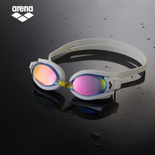 Arena Anti-fog Pioneer Coated/Uncoated Myopia Swimming Goggles Swimming Goggles Non-fogging Professional Swimming Goggles Unisex White Blue/Coated Model (730XM-BLRU) 400 Degrees