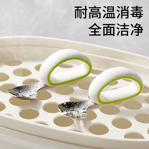 Licheers complementary food spoon baby spoon infant training learning spoon 316 stainless steel elbow independent feeding children's fork spoon