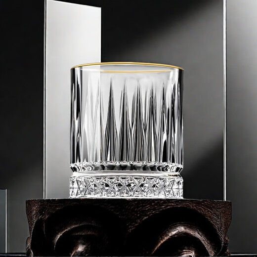 North Latitude 23 Degrees Liquor Glass Two Liang Crystal Glass Small Wine Glasses Home One or Two One-Sip Cup Set Bar Thickened Spirit Glass Six 100ml Twenty Liang Diamond Pattern Wine Glasses