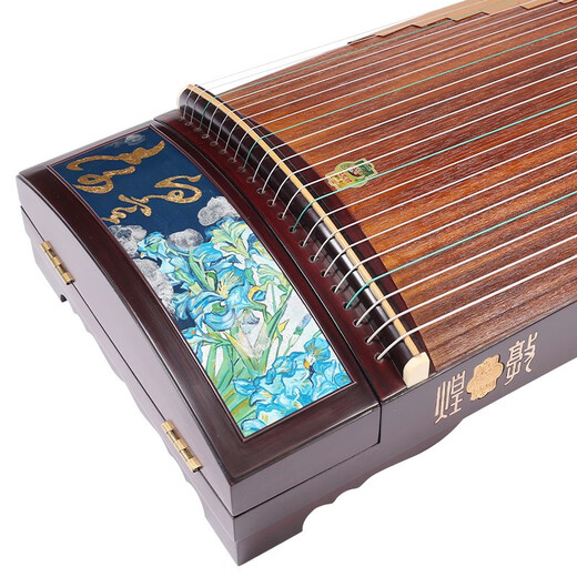 Dunhuang brand Dunhuang Guzheng LM698PQ joint model Chunhua Qiushi specially selected broadleaf yellow sandalwood professional playing collection model LM698PQ joint model (Two-stories)