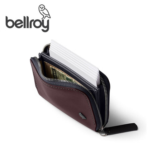 Bellroy Australia Folio Mini Spring Neue Brieftasche Reisependlerkarte Funktionaler Brieftasche Aufbewahrungstasche Clutch Merlot Brown