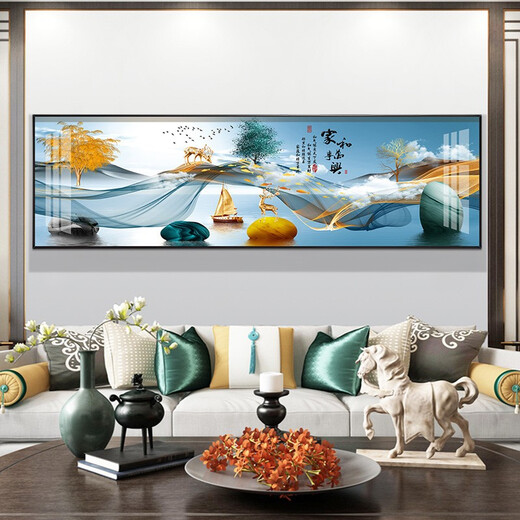 
Mo Hua Lulin Modern Simple Bedroom Decoration Painting Warm and Romantic Bedside Painting Hotel Hotel B&B Room Hanging Painting Background Wall Painting 03 Shilai Run 12146 200*60 Gold Frame (Diamond Inlay Painting) Customized Size