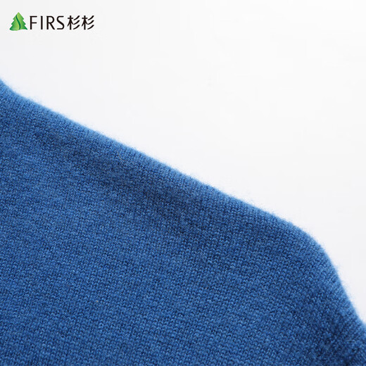Shanshan 100% Wool Cardigan Men's Autumn and Winter Thin Half Turtleneck Sweater Bottoming Sweater Jacket Men's Black 2XL
