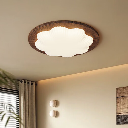 Grand View Garden (DGY) Luz de la sala de estar 2025 Nuevo estudio de grano de estilo medio de estilo medio Luz creativa de madera maciza Luz de techo 693O Rectangular 95 cm-Tres color de color-96W-Full Spectrum