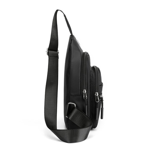 Xiao Anxiong Herren Umhängetaschen Crossbody Body Chest Bag Reisetasche Mode koreanische Version Rucksack Casual Trendy Nylon Stoff Oxford Stofftuch 692 Grau