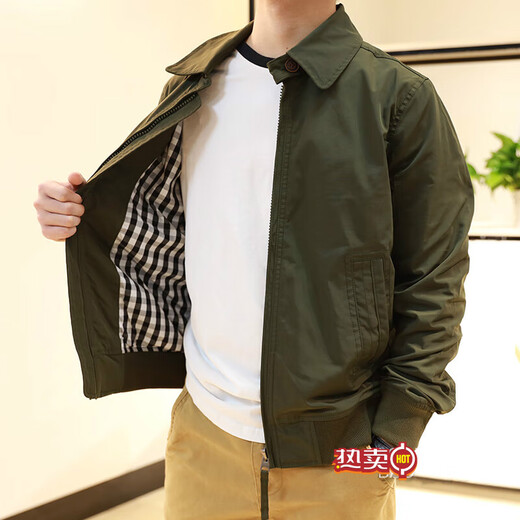 Zhan Feng American AF Business Revers Jacke Frühling und Herbst Neue gutaussehende vielseitige Jacke Herrenfarb Arbeitskleidung Windbreaker Kleidung Herrenkleidung Royal Blue JK681 L Empfohlen 140-155 Jin [Jin Equals Equals Equals Equals] zum Tragen