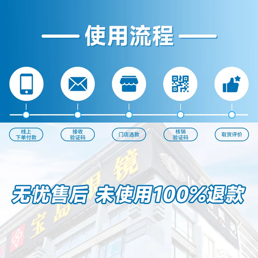 【门店配镜】宝岛眼镜750 抵1479 配镜套餐近视镜片镜架到店配眼镜