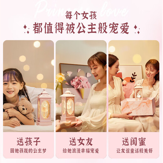 Wanhuo 10-year-old girl birthday gift little girl toy girl children gift 7-14 years old music box music box 7-12