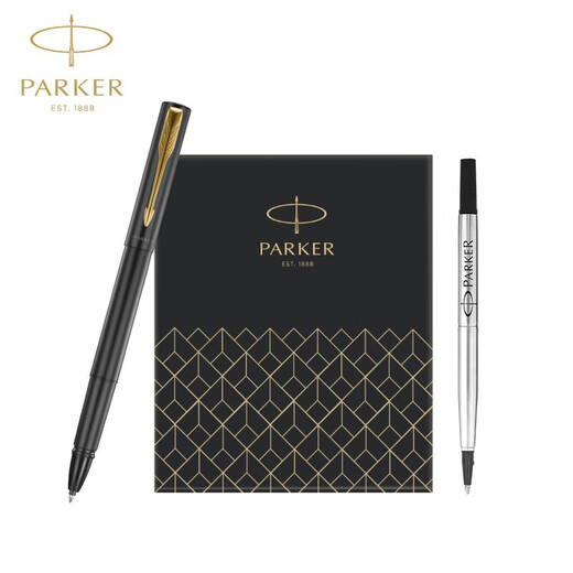 派克（PARKER）生日礼物宝珠笔圆珠笔高端威雅商务套装送礼免费定制刻字毕业礼品伴手礼上岸礼物练字笔纪念品礼物 威雅XL经典黑金夹宝珠笔+笔芯礼盒