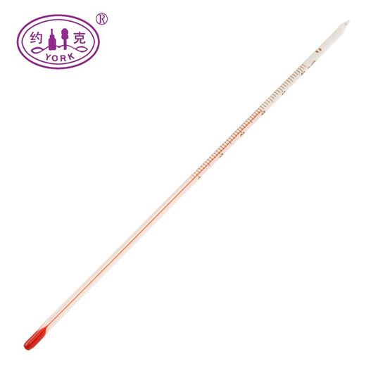 York YORK red core thermometer 0-100 0-50 Red water thermometer glass thermometer for animal husbandry, shipped after disinfection 0-50