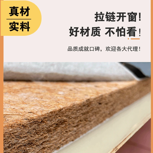 Dunhui exports Japanese quality folding bed for home use, office lunch break bed storage folding bed, hotel extra bed, blue gray multi-layered coconut palm mat, width 80, length 200cm