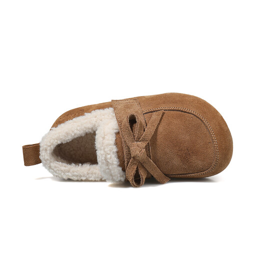 Saturday Children's Shoes Girls' Velvet Birkenstock Shoes Winter New Versatile Children's Cotton Shoes Furry Shoes Nuanyangtuo 36