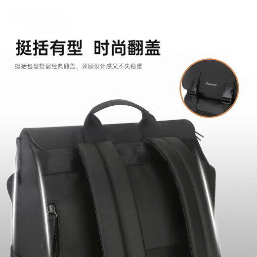 Diplomatie Reisebode Casual Business Rucksack 15-Zoll-Männer und Frauen Handgepäck-Rucksack hellgraues HM-15122L