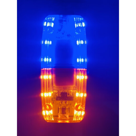 Work horse roadblock shoulder light rechargeable red and blue flashing outdoor signal light duty security patrol shoulder flashing light night running safety light red and blue wordless 25 hours (with data cable) Volkswagen