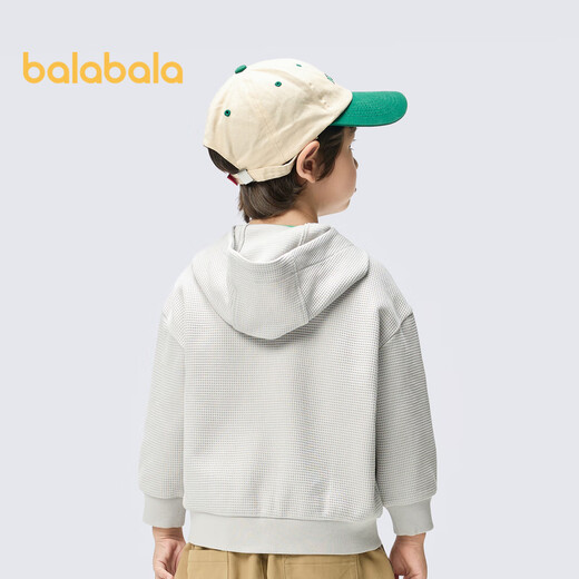 BALABALA Kinderbekleidung Jacke für Kinder Top 2025 Spring Kapuze Waffel Modetrend 209125105102