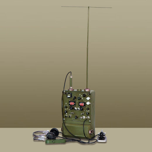 Telegramm Vintage-Sendermodell Eisen Retro Nostalgic Radio Ornamente Anti-japanische Film- und Fernsehbühne Props 1369 Modelle
