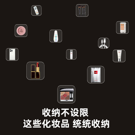 KAMAN eye shadow palette storage box large capacity desktop partition detachable powder lipstick box drawer cosmetics storage rack small size 8 compartments